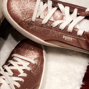 PUMA Rose Gold Glitter sneaker